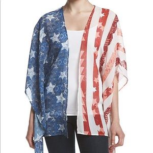 Eyeshadow | American Flag Sheer Kimono